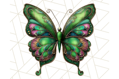 Metallic Butterfly Clipart PNG Clipart, Vibrant Butterfly Product Image 4