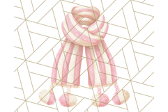 Watercolor Winter Hats and Scarves Clipart PNG Product Image 4