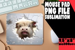 Christmas Joy 3D Hole Scene Mouse Pad Art Product Image 1