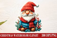 Christmas Gnome Clipart, Winter Clipart Product Image 1