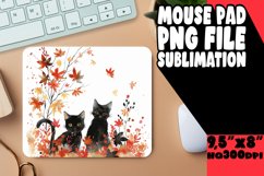 Watercolor Halloween Glow Mouse Pad PNG Product Image 1