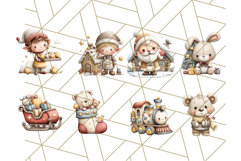 Storybook Santa &amp; Friends PNG Clipart, Christmas Png Clipart Product Image 4