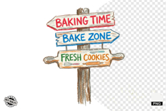 Baking Signpost PNG Product Image 1