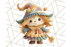 Kawaii Halloween Clipart Cute Kids and Candy Elements Png Product Image 4