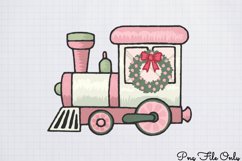 Cute Pink Christmas Watercolor Clipart PNG Product Image 1