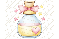 Fairy Tale Unicorn PNG Pastel Magic Clipart, Fantasy Rainbow Product Image 4