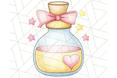 Fairy Tale Unicorn PNG Pastel Magic Clipart, Fantasy Rainbow Product Image 4