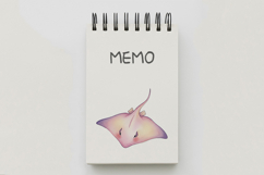 Cute Stingray Marine Animal Ocean Fish PNG Summer Aquatic Product Image 5