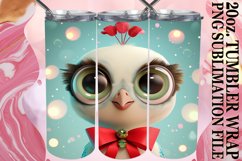 Christmas Characters 3D 20oz Tumbler Wrap PNG Product Image 1