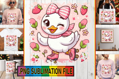 Sweet TOTE BAG Ideas PNG, Cute Goose Product Image 1