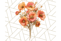 Fall Flower Bouquets Clipart PNG, Autumn Floral Clip Art Product Image 4