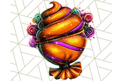 Haunted Treats Clipart PNG, Halloween Candy Art Product Image 4