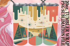 Whimsical views 20oz tumbler wrap, Winter Product Image 1