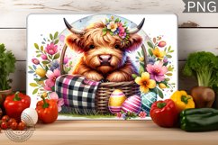 Easter Highland Cow Cutting Boards Bundle, Easter Kitchen Product Image 4