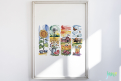 Summer 50 States Brushstroke USA Clipart Product Image 2