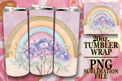 Joyful Hearts 20oz tumbler wrap, Rainbow Product Image 1