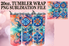 Radiant memories 20oz tumbler wrap, Watercolor Pattern Product Image 1