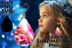 Elegant Teardrop Earrings GIFT MAGIC, Flowers Product Image 1