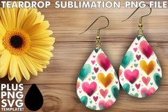 Unique TEARDROP Earrings Gift Ideas, Heart Product Image 1