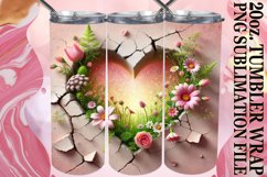 BRIGHT HORIZONS 20oz TUMBLER WRAP, 3D Heart Product Image 1