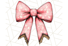 Western Style Bow PNG, Cute Cowboy, Cowgirl Coquette Png Product Image 4