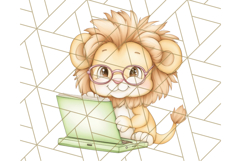 Safari Baby Animal Clipart PNG, Jungle Outfits Baby Animals Product Image 4