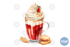 Christmas Coffee PNG | Christmas Latte PNG | Gingerbread PNG Product Image 1
