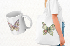 Easter Quirky Butterflies Clipart Product Image 4