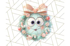 Kawaii Christmas Yeti PNG Clipart, Cute Bigfoot Holiday Art Product Image 4
