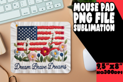 CHEERFUL MOUSE PAD SUBLIMATION PNG, Patriotic Product Image 1