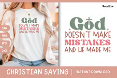 Christian Quote SVG - Faith Saying | He Made Me Product Image 1