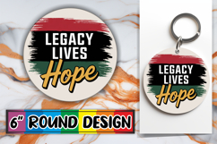 Sweet Circle Keychain Design PNG, Juneteenth Product Image 1