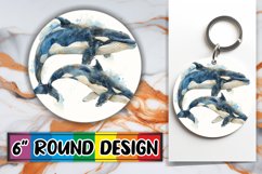 Colorful Round Sublimation Car Coaster Creations Product Image 1