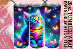 Joyful heart 20oz tumbler wrap, Cat Product Image 1