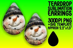 Unique Teardrop Design for DIY Projects , Snowman Product Image 1