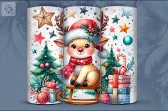 4 Christmas Deer Tumbler Wrap 20 oz Product Image 2