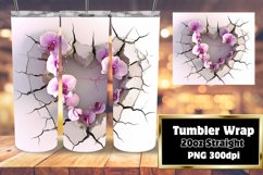 Vibrant 3D Valentine&#039;s Tumbler Product Image 1