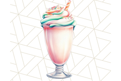Pastel Sweet Treats Clipart, Ice Cream, Cakes, Donuts Png Product Image 4