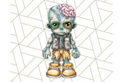 Bold Zombie Clipart PNG, Creepy Halloween Clip Art Product Image 4