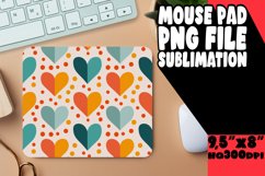 Unique Desk Mat Sublimation PNG, Heart Product Image 1