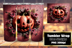 LUXURIOUS 20oz Tumbler Template , 3D Pumpkin Product Image 1