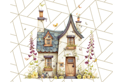 Whimsical Cottagecore Cottage PNG Clipart, Fairy House Png Product Image 4