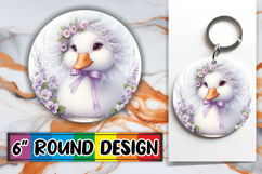Radiant Circle Ornaments PNG, Goose Product Image 1