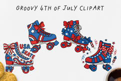 Groovy 4th of July Clipart Bundle 80 PNG Product Image 16