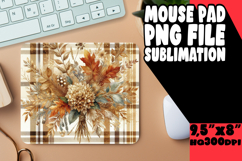 Cozy MOUSE MAT Creative Sublimation, Autumn Flower Product Image 1
