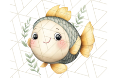Under the Sea Nursery Clipart, Ocean Animals PNG Product Image 4