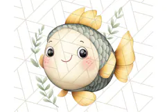 Under the Sea Nursery Clipart, Ocean Animals PNG Product Image 4