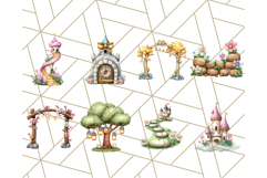 Princess Castle Clipart PNG, Enchanted Garden Artwork Product Image 4