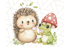 Spring Animal Ice Cream Clipart, Cute Pastel Animal PNG Product Image 4