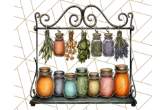 Fall Market Stall Clipart PNG, Rustic Autumn Clip Art Product Image 4